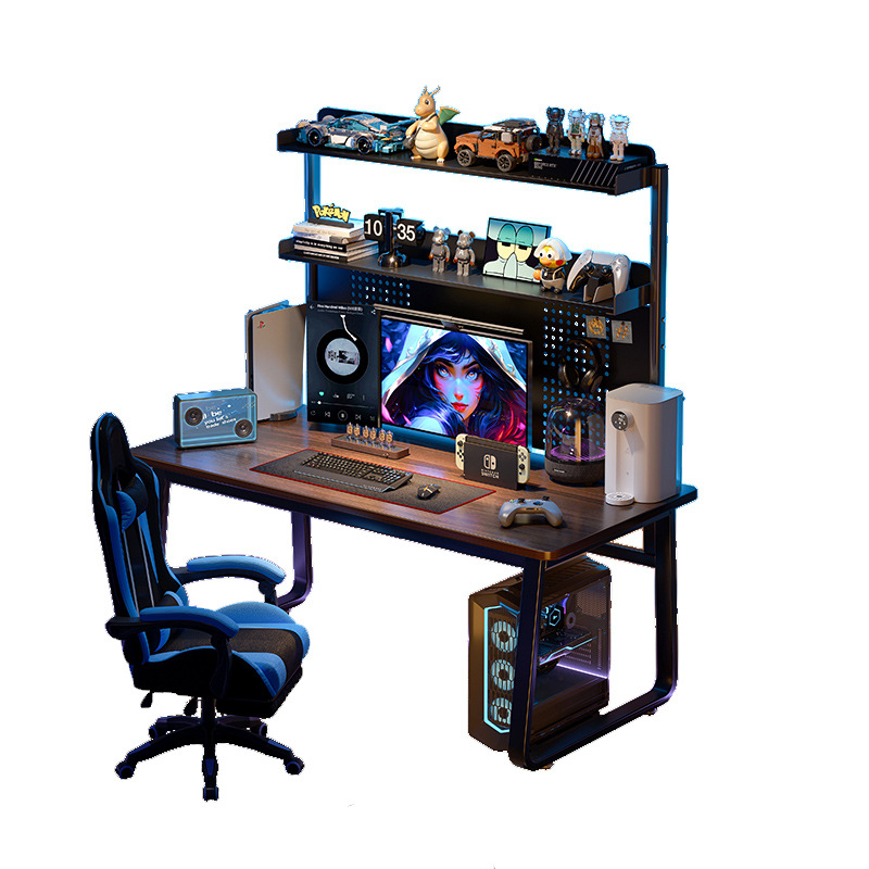 Mesa de computadora de escritorio de madera de nuez mesa de deportes electrónicos dormitorio escritorio casero escritorio escritorio escritorio escritorio de escritorio escritorio