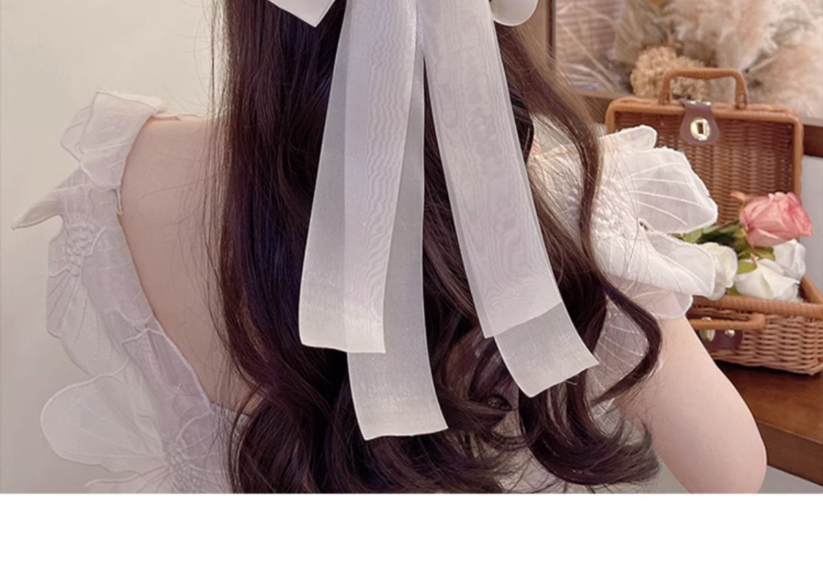 Women's Sweet Bow Knot Gauze Hair Clip display picture 13