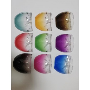 Women's All Black Space Mirror Transparent Full Face Goggles Men's Anti-Fog Color Anti-Splash Apple Face Mask