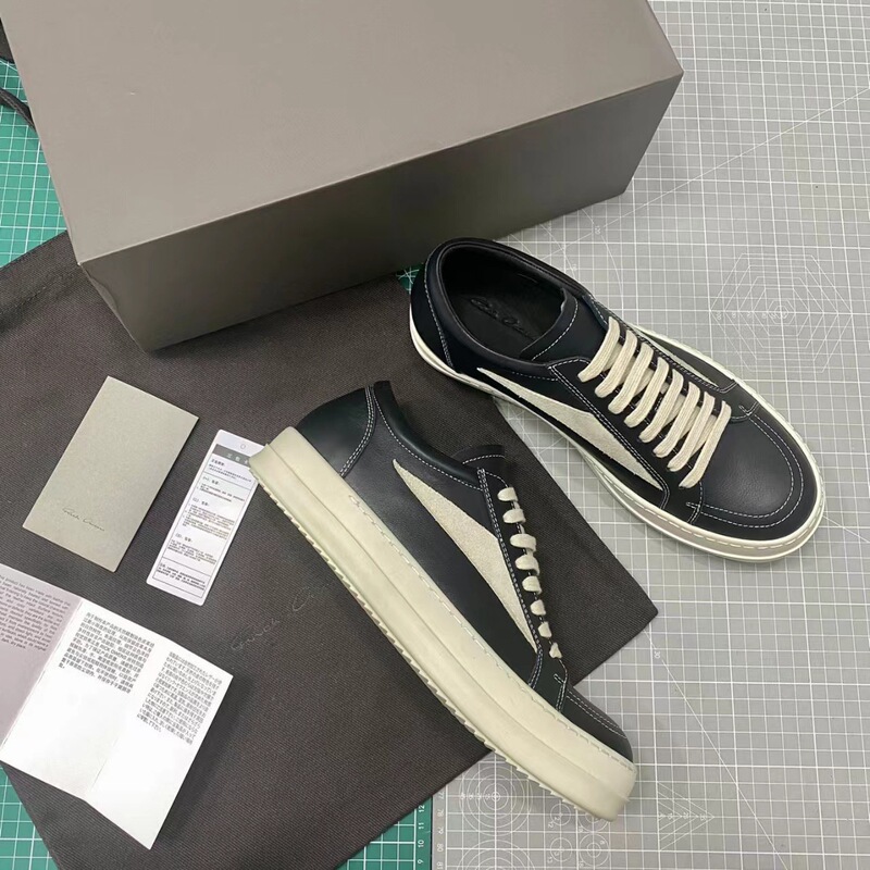 Ro 22Fw Infringement Model Rick Main Line Leather Owens High Street Low-Top Niche Shoes Original Label Branded Ro 22Fw Infringement Model Rick Main Line Leather Owens High Street Low-Top Niche Shoes Original Label Branded