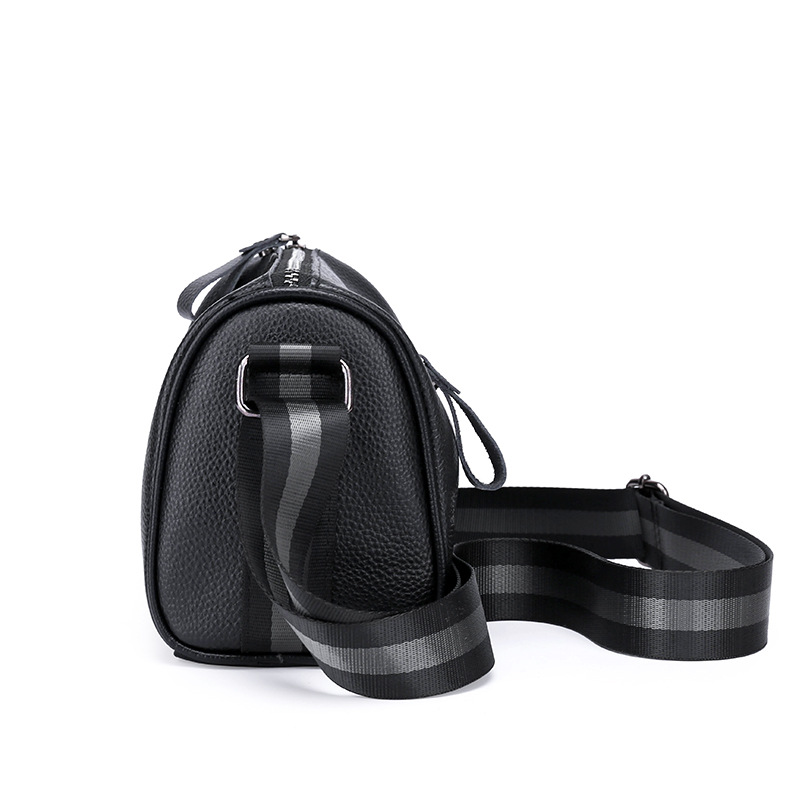 Bolso de hombre de cuero genuino 2022 Nuevo bolso de hombro de moda de gran capacidad correa de hombro ancha bolsa de mensajero primera capa de piel de vaca pequeña bolsa cuadrada