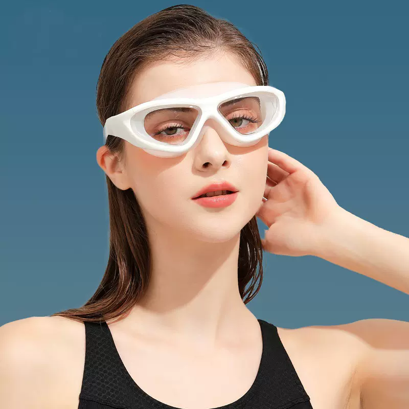 成人泳镜高清防雾防水不勒眼男女通用护目镜游泳装备袋装泳帽套装