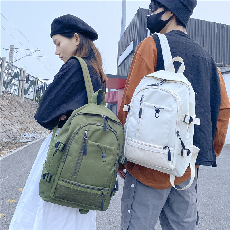 韩版学生双肩包定制新款2021休闲大容量中学生书包女亚马逊背包|ms