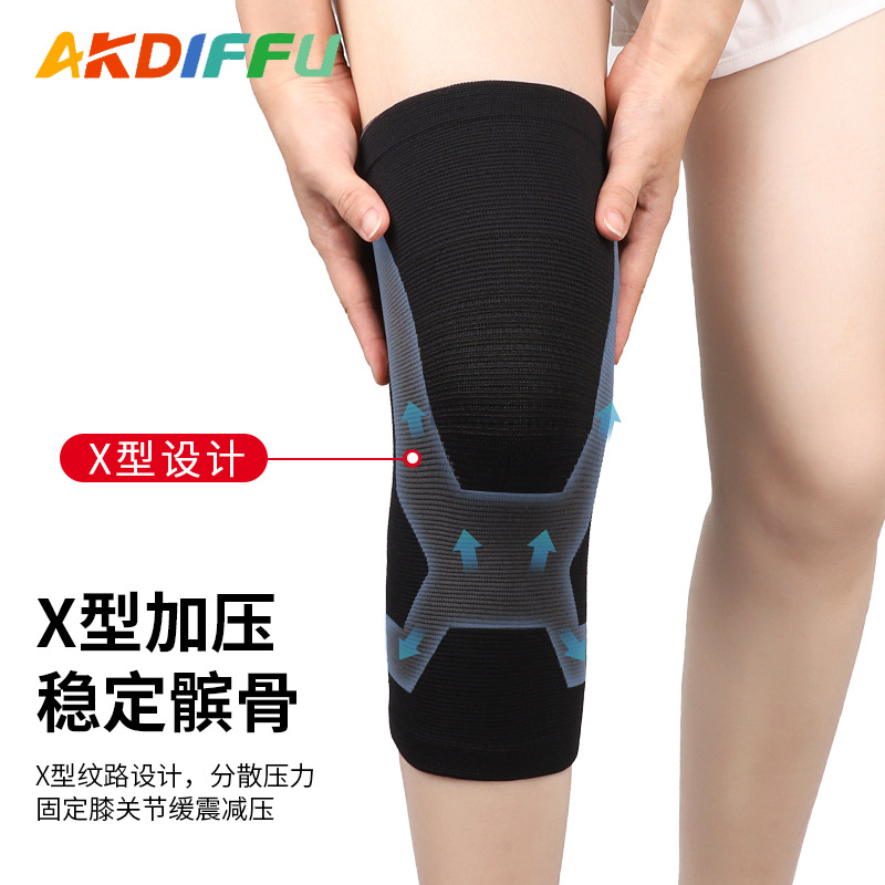 Nuevo grafeno rodillas cuatro lados elásticas rodillas de punto viejas piernas frías dos lados abamiana caliente unisex al por mayor