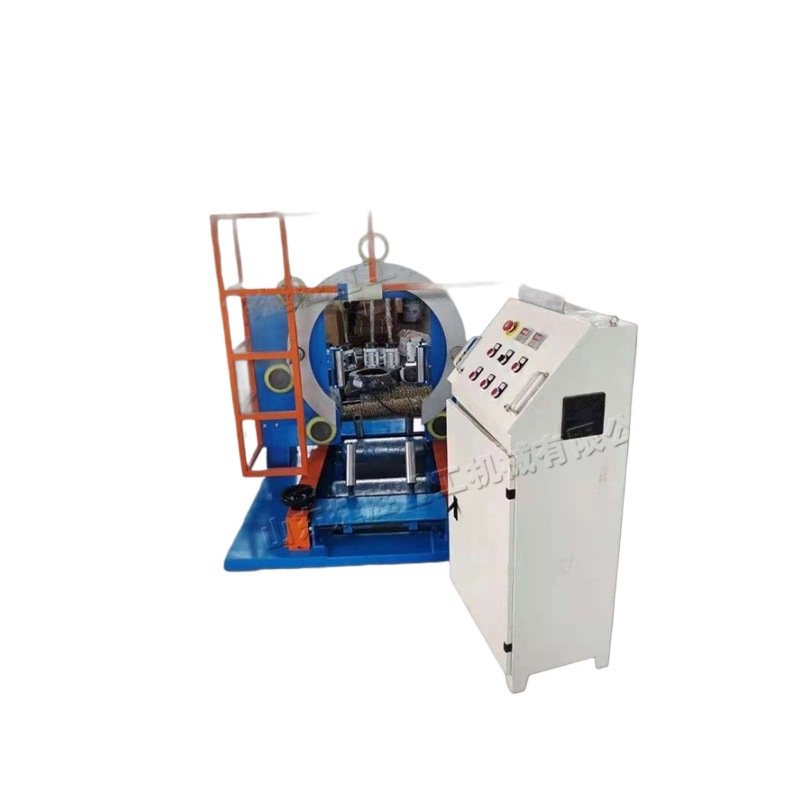 Máquina de embalaje de tubería de calefacción por suelo térmico máquina de embalaje de bobina de anillo de acero de goma máquina de embalaje de anillo de regulación de velocidad de conversión de frecuencia de escritorio máquina de embalaje