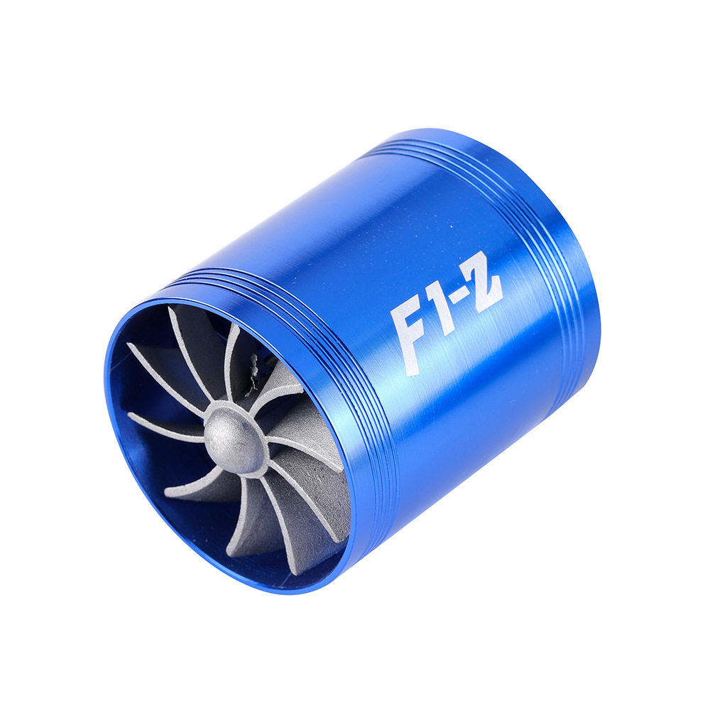 Car Double-Sided Turbocharger F1-Z Air Intake Turbine Car Engine Booster Power Modification Accessories