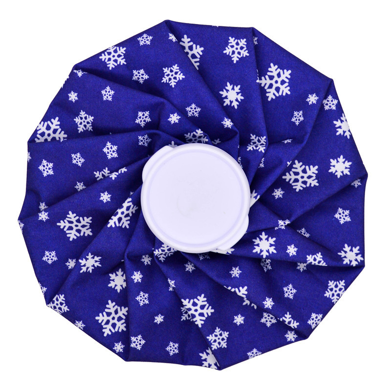 Fabricantes suministro de tela bolsa de hielo uso repetido plegable bolsa de hielo deportes de enfriamiento físico bolsa de hielo en stock al por mayor