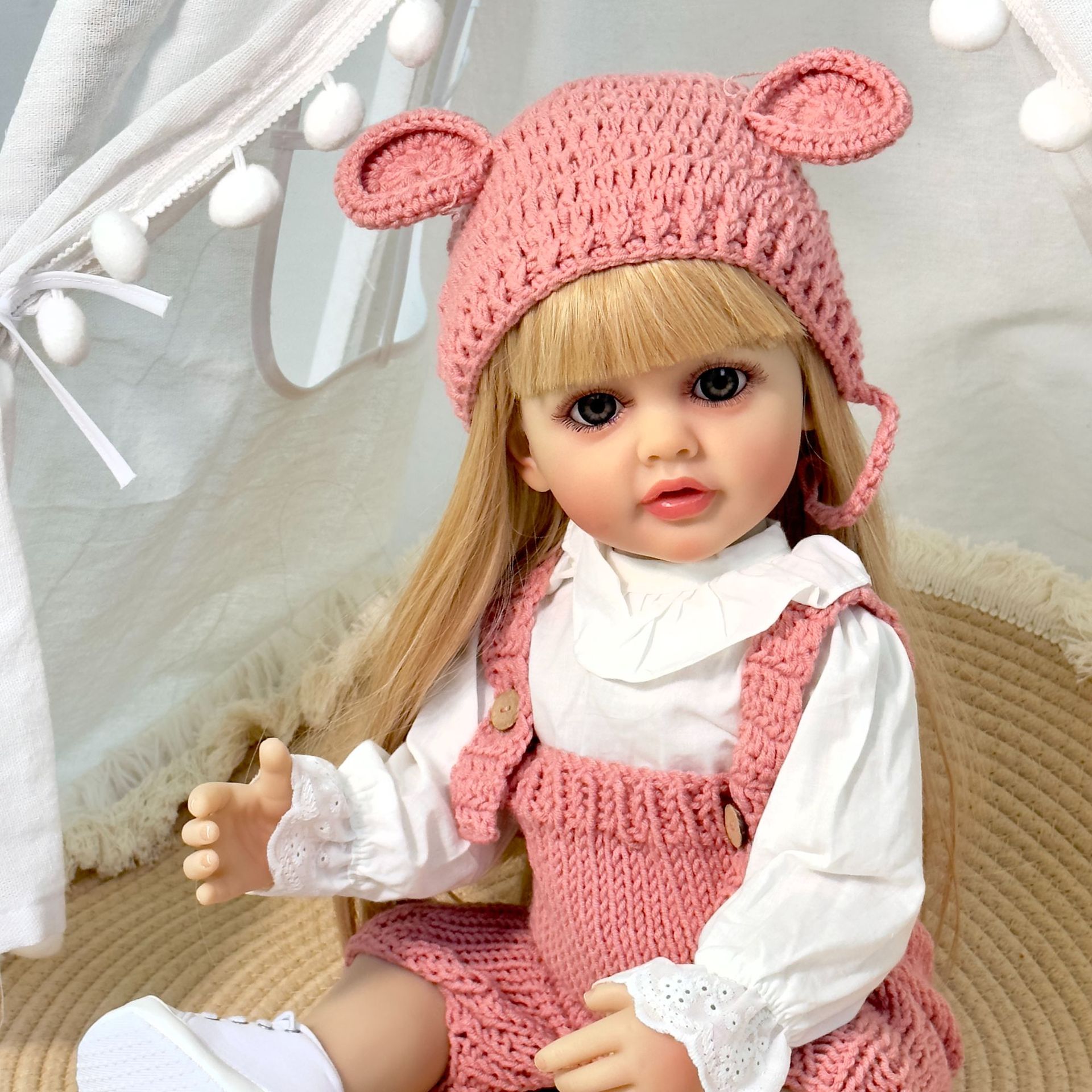 NPK bienes genuinos 55cm pegamento completo simulación reborn Doll Betty suministro transfronterizo entrega de una sola pieza image 3