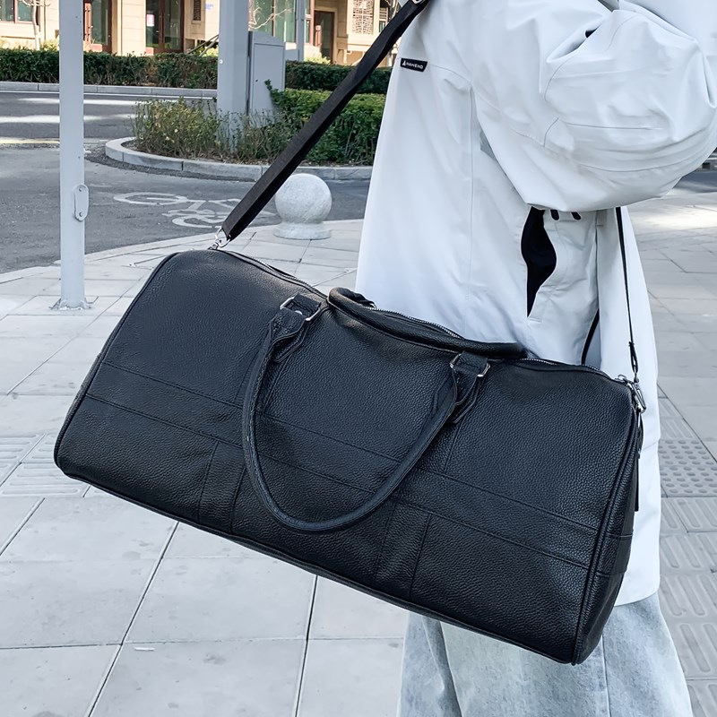 Bolso de nuevo estilo, bolsa de fitness, bolsa de viaje de pu para hombre, bolsa de lona de gran capacidad para viajes de corta distancia, bolsa deportiva para mujer