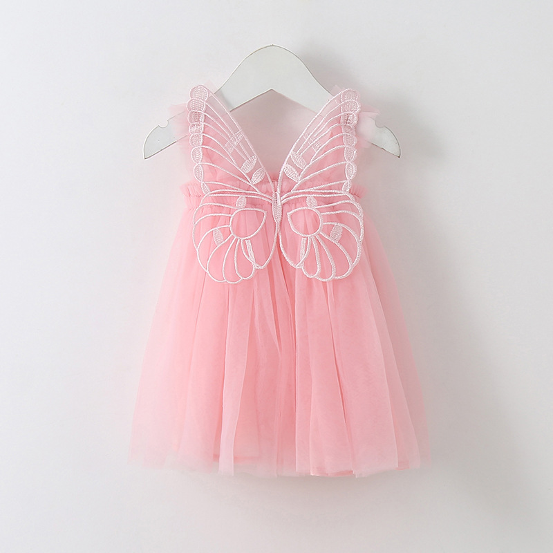 Princess Solid Color Polyacrylonitrile Fiber Girls Dresses display picture 7