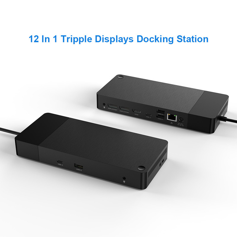 New type-c docking station Usb 3.0 DP 4K 60HZ split screen expansion gigabit port hub HUB New type-c docking station Usb 3.0 DP 4K 60HZ split screen expansion gigabit port hub HUB