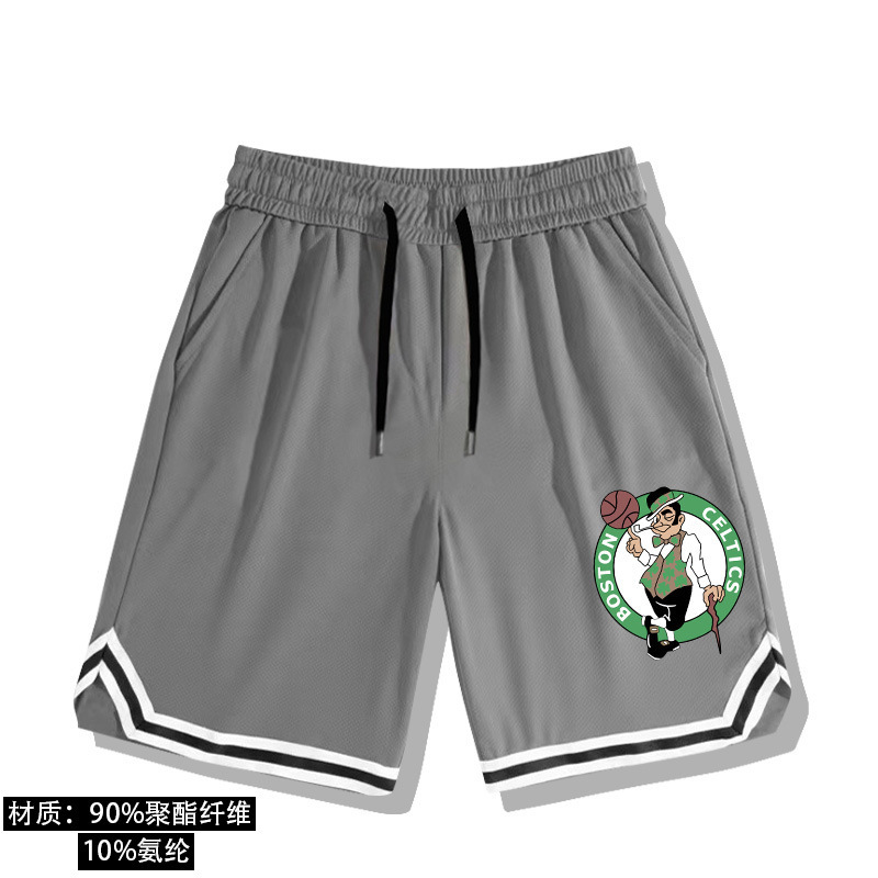 Celtic Basketball Team Ice Silk Quick-Dry Sports Fitness Shorts Summer Youth Loose Casual Five-Point Shorts
