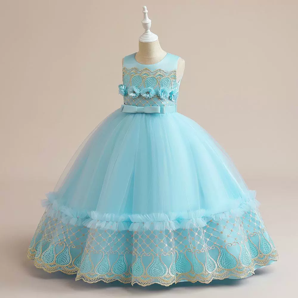 Children's wedding dress, school evening dress, skirt, piano performance costume, new collection, tutu skirt