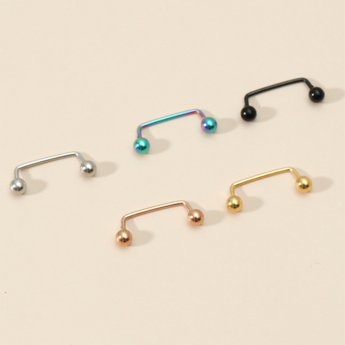 New Fashion Barbell Lip Piercing Ear Cuff Tongue Stud Multi-purpose U-shaped Stylish Body Jewelry Direct from Manufacturer