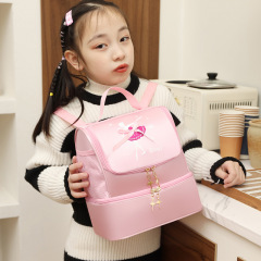 ダンスバッグの新型子供の肩のダンスのリュックサックのラテンバレエのカバンは女の子の王女のダンスのカバンを印刷することができます。