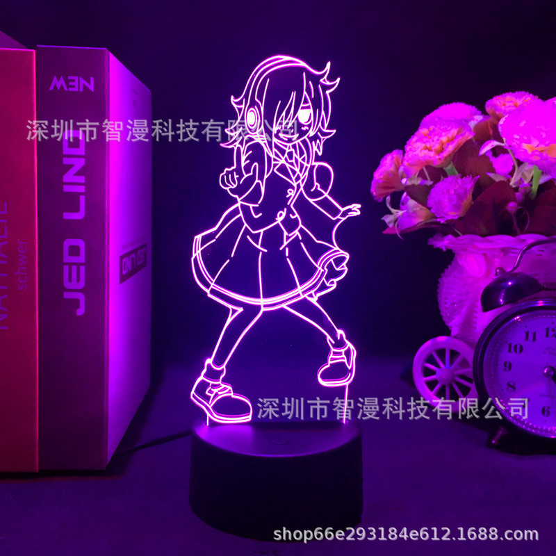 Riman I am not welcome peripheral 3D night light anime two-dimensional colorful gradient light bedroom decoration gift light