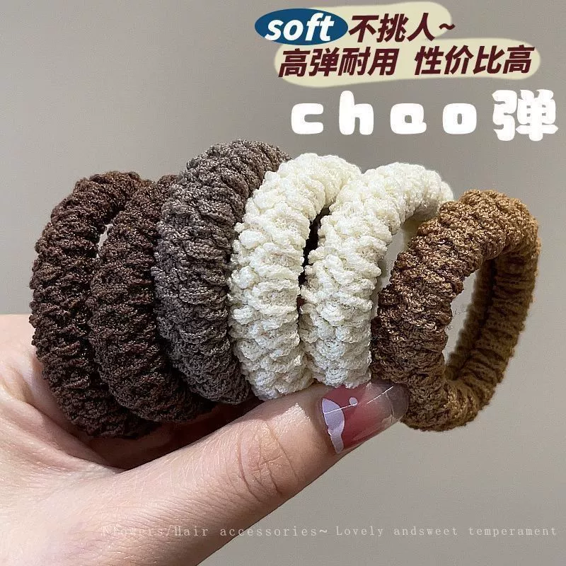 Шнур для волос для завязывания волос, высокоэластичный и прочный шнур для волос для женщин, утолщенная и не вредная резинка для волос, новый головной убор с резинкой 2024 года.