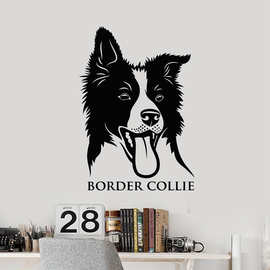 BORDER COLLIE边境牧羊犬贴花wall decor跨境亚马逊速卖通DW11012