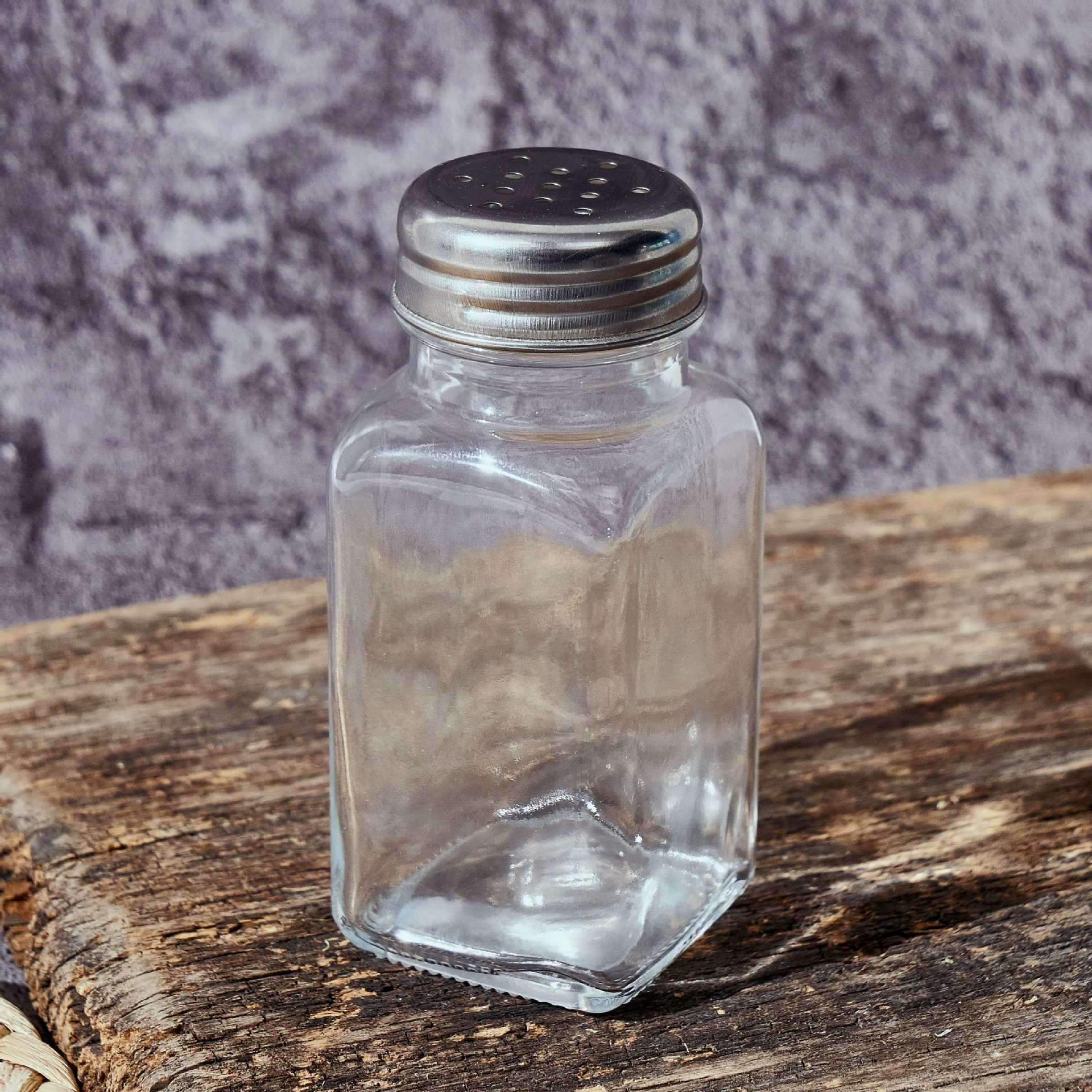 Glass seasoning bottle set with stainless steel handheld household salt jar seasoning bottle dining table glass seasoning bottle combination
