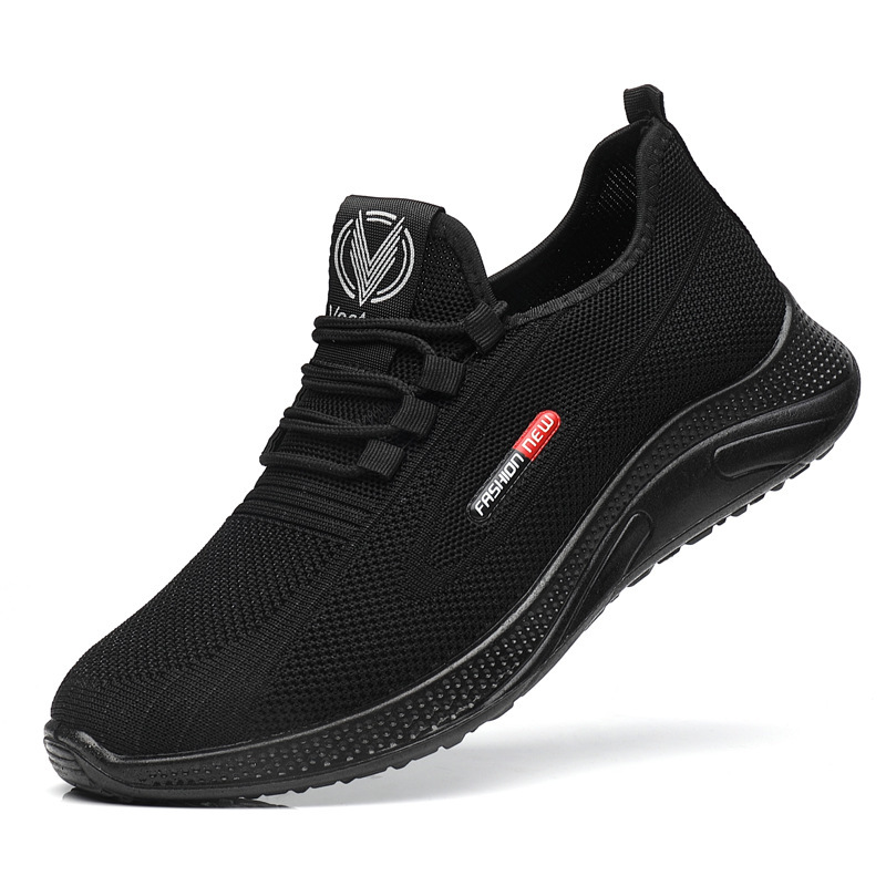 Plus size widened plus size 50 size 48 size 47 size 46 size flying woven fashion sports casual shoes men's spring and autumn breathable