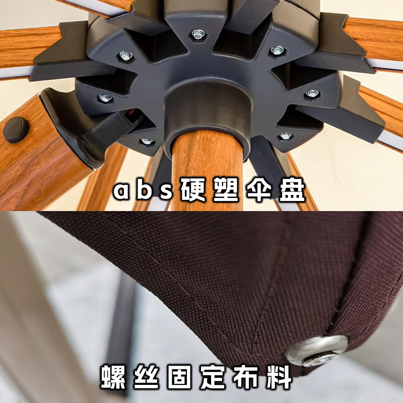 Sombrilla de jardín para exportación, modelo para patio, sombrilla romana para restaurante, hotel, cafetería, sombrilla hidráulica.