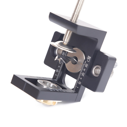 Woodworking Three-in-One Hole Positioning Tool, Round Mortise Two-in-One Woodworking Combination Tool Board, Furniture Hole Punch