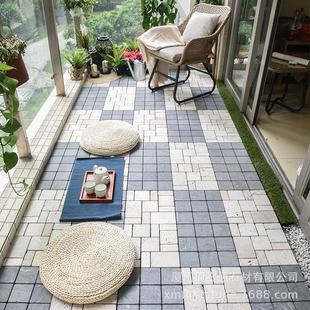 Natural Hole Stone Mesh Sticker Floor Tile Modern Garden Balcony Courtyard Outdoor Decorative Floor Interlocking Limestone Paving Stone