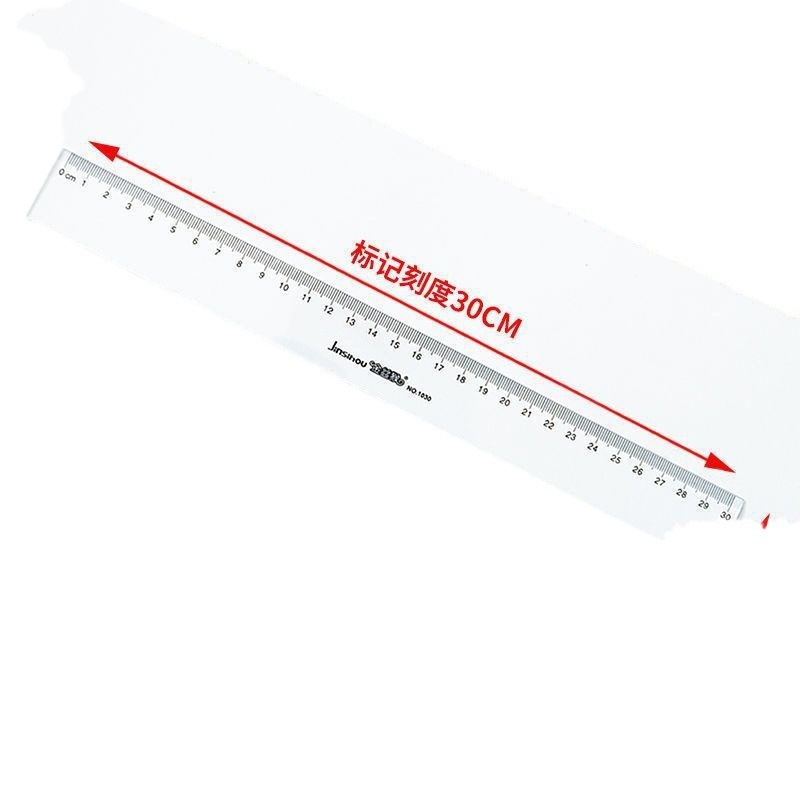 Gobernante transparente Los estudiantes de la regla del agujero de plástico usan la regla del examen de ingreso de posgrado para medir y dibujar 20 30cm60cm100cm regla de escala