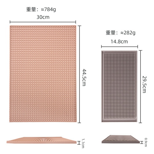 Thickened silicone drain mat Nordic kitchen countertop large bar mat high temperature resistant silicone placemat insulation mat