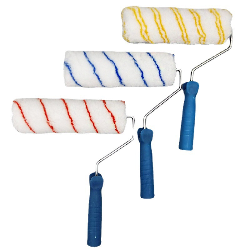 Cepillo rodante de poliéster de 9 pulgadas Cepillo rodante pintura sin ángulo muerto Cepillo rodante de pelo corto y pelo largo