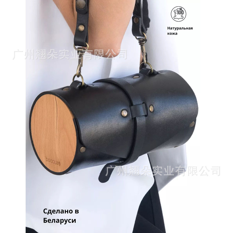 ロシアの人気メーカー卸売 2025 新しいレディースシングルルームバッグトレンディな多用途の小さなバッグ多用途の木製レディースバッグ|undefined