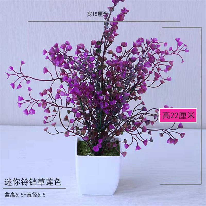 Pequeña imitación de flores falsas decoraciones de sala de estar decoración de mesa de té flores de plástico mano flores falsas plantas decoraciones