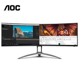 AOC AGON爱攻AG493UCX 49英寸4K显示器120Hz带鱼宽屏32:9显示器