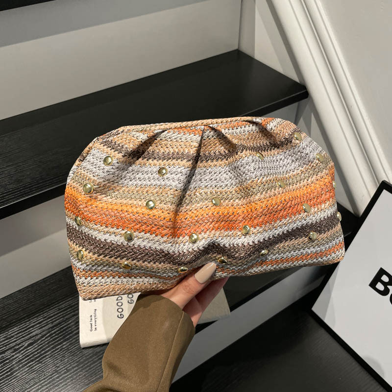 2026 nicho de diseño de gran capacidad de tejer casual nuevo estilo de moda de viaje de vacaciones de playa bolsa de mano mujer