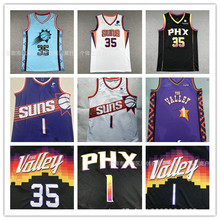 太阳队35号杜兰特篮球球衣 1# bbok 布克刺绣版运动休闲篮球服