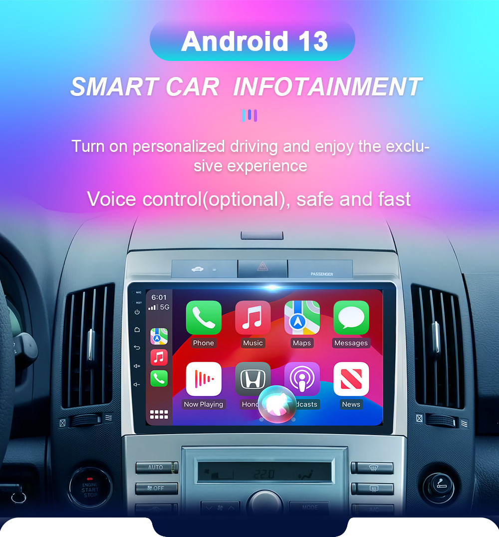 Cross-border applicable to 04-09 Corolla Verso AR10 car large screen navigation Bluetooth wireless Carplay