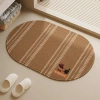 Vertical stripe puppy oval