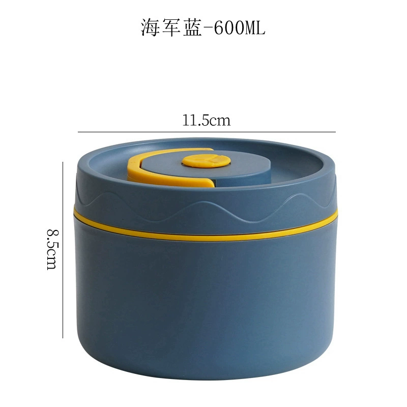 Термос-обедник из нержавеющей стали AISI 304, двойной слой, герметичный, емкость 440–600 мл, ручной
