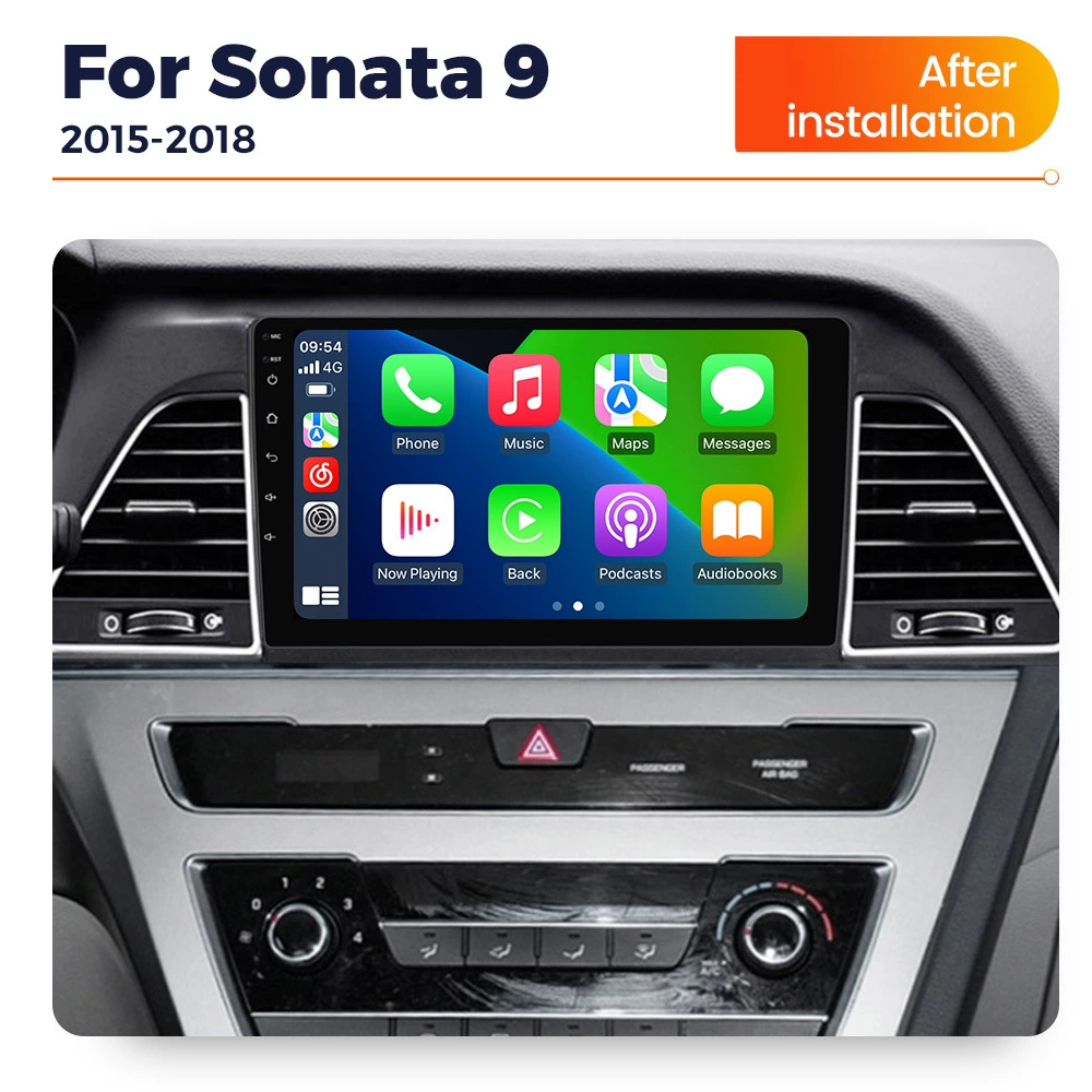 Подходит для Hyundai Sonata 9 15-18 навигация на Android с большим экраном, центральная панель 256Г