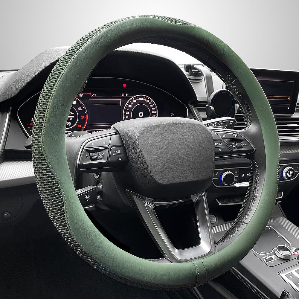 2024 New Breathable Ice Silk Car Steering Wheel Cover, Direct Sales from the Manufacturer, Dropshipping, Cross-Border Hot-Selling Product