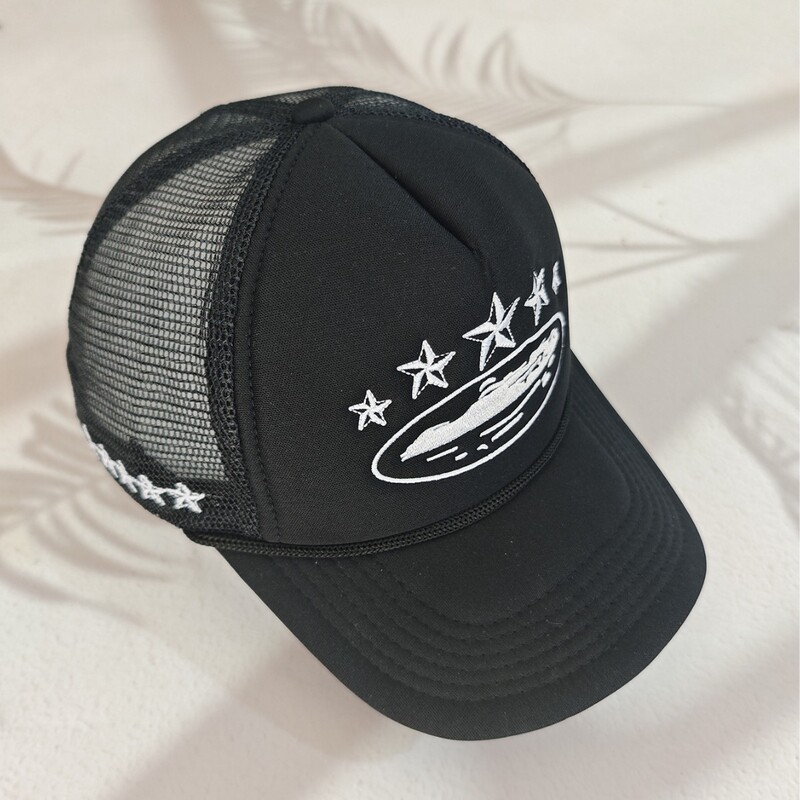 Corteiz Crtz Hat Baseball Cap Five-Star Color-Blocked Mesh Summer Cap Versatile and Fashionable