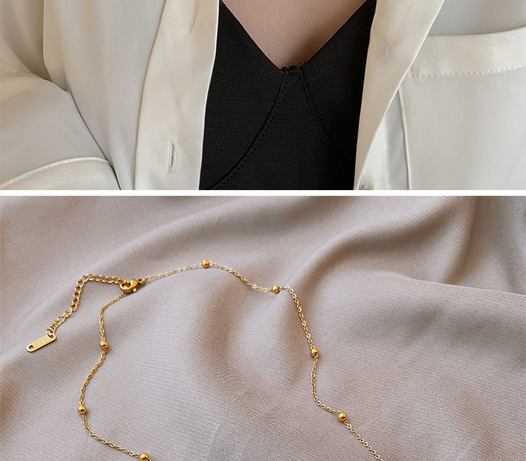 Fashion Heart Shape Titanium Steel Necklace 1 Piece