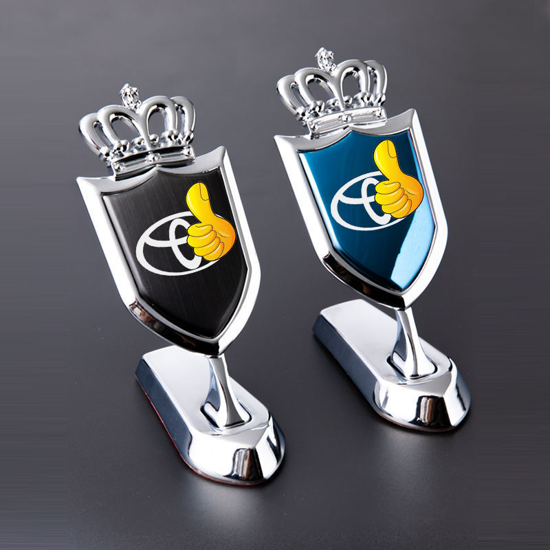 Special Toyota Camry Chr Car Logo Appearance Vertical Standard Modified Crown Accessories 3D Stereo Decorative Supplies High-End Special Toyota Camry Chr Car Logo Appearance Vertical Standard Modified Crown Accessories 3D Stereo Decorative Supplies High-End
