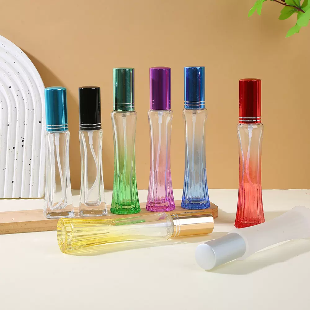 彩色玻璃香水分装瓶便携喷雾小样瓶精油空瓶多色化妆品包装瓶批发
