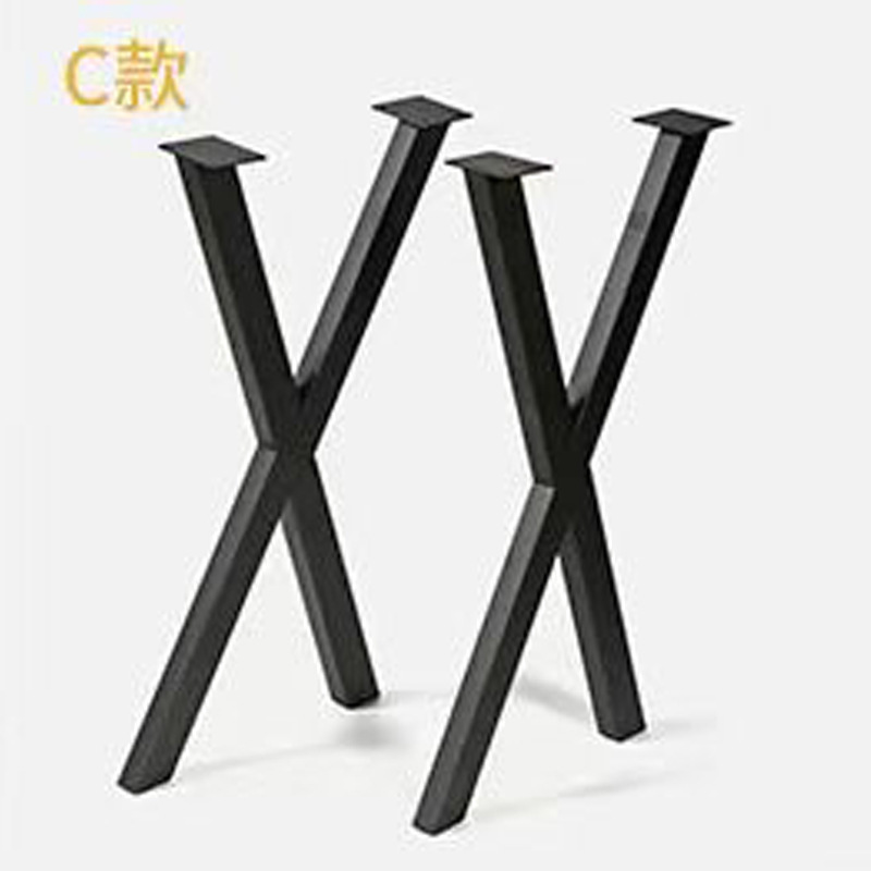 铁艺桌腿定制餐桌学习桌支架餐边柜茶几桌脚底座金属支架吧台腿|undefined