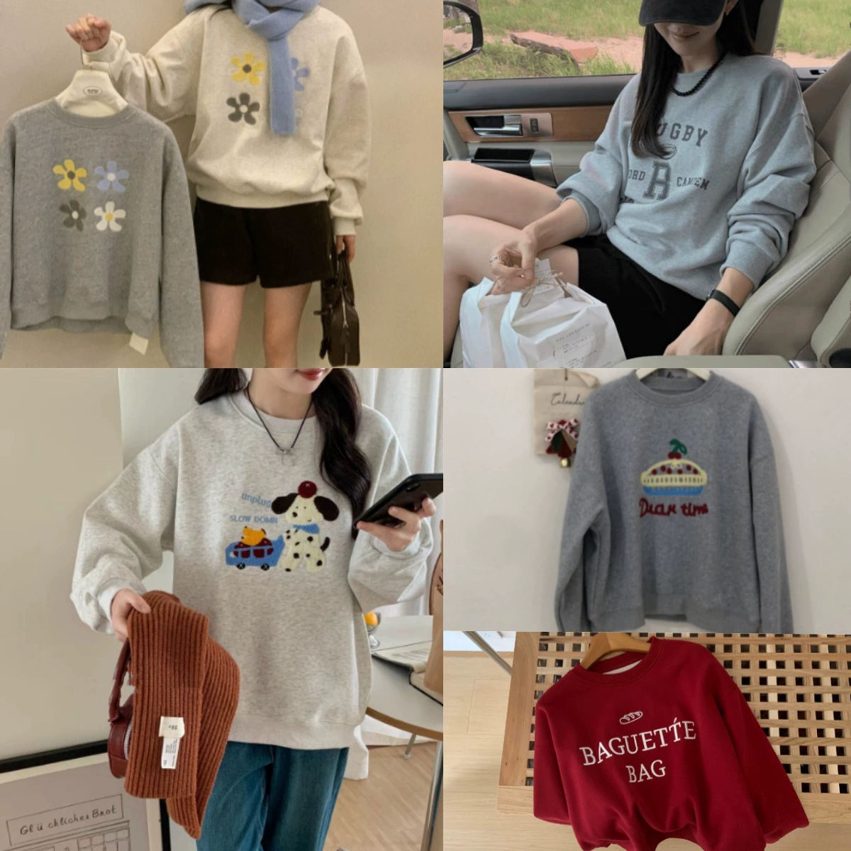Quality warm warm sweatshirt, cartoon long-sleeve, oversize