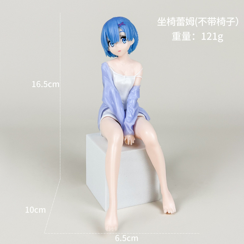 跨境樱花初音未来手办国产坐姿初音次元动漫机箱模型桌面摆件礼物|undefined