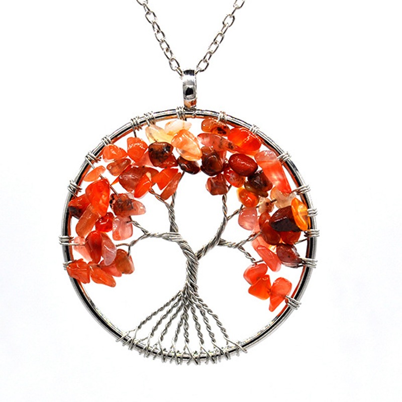 Fashion Tree Natural Stone Plating Pendant Necklace 1 Piece display picture 3