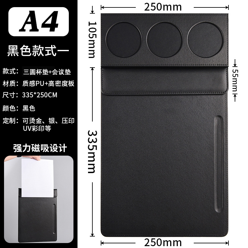 3 라운드 코스터 + 컨퍼런스 매트