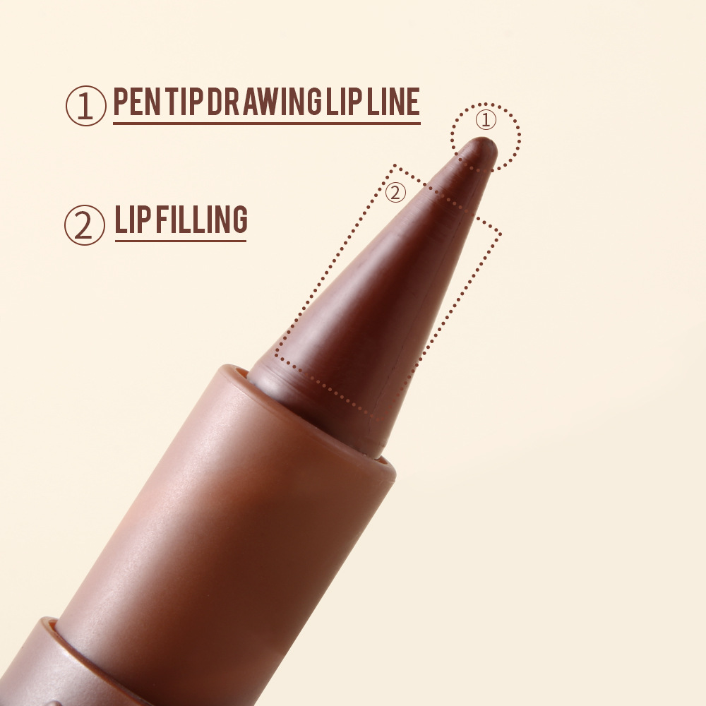 Matte lipstick, earth tone eyeshadow cream for autumn and winter, gradient blend lip liner lip combo Application Scenario